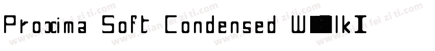 Proxima Soft Condensed W01BlkIt字体转换